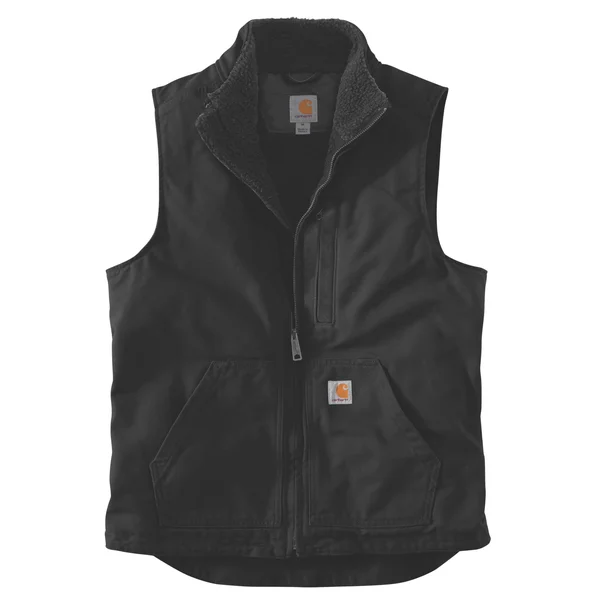 Carhartt Men's Sherpa Lined Mock Neck Vest - Gravel, XL