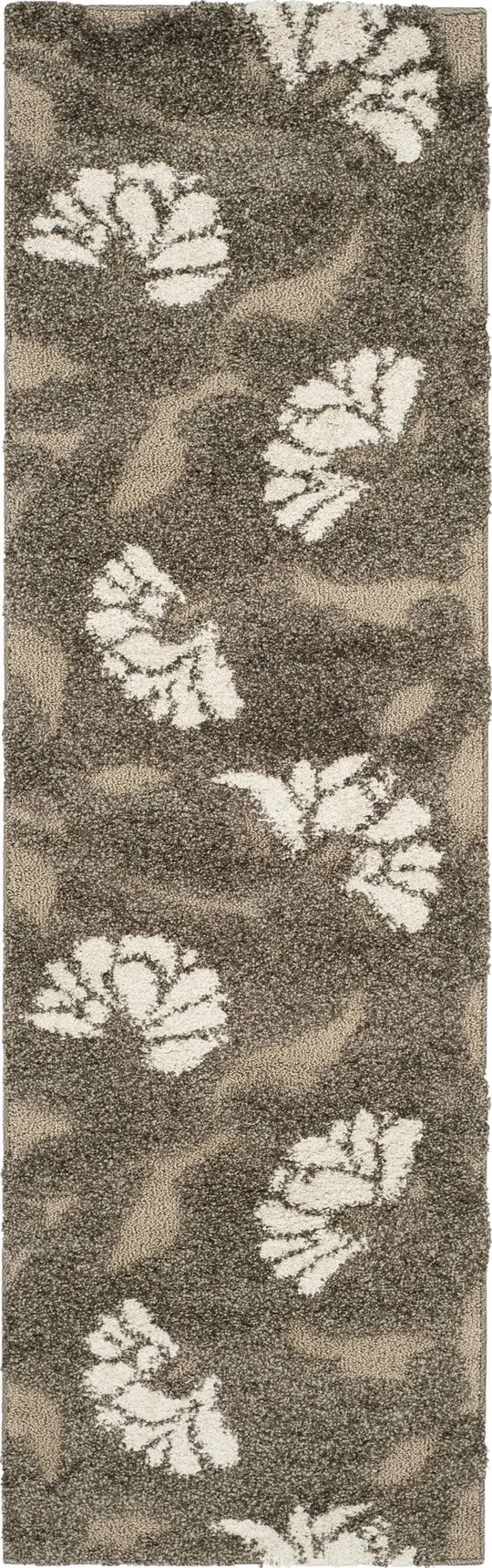 Safavieh Florida Shag Smoke/Beige 3 ft. 3 in. x 5 ft. 3 in. Area Rug