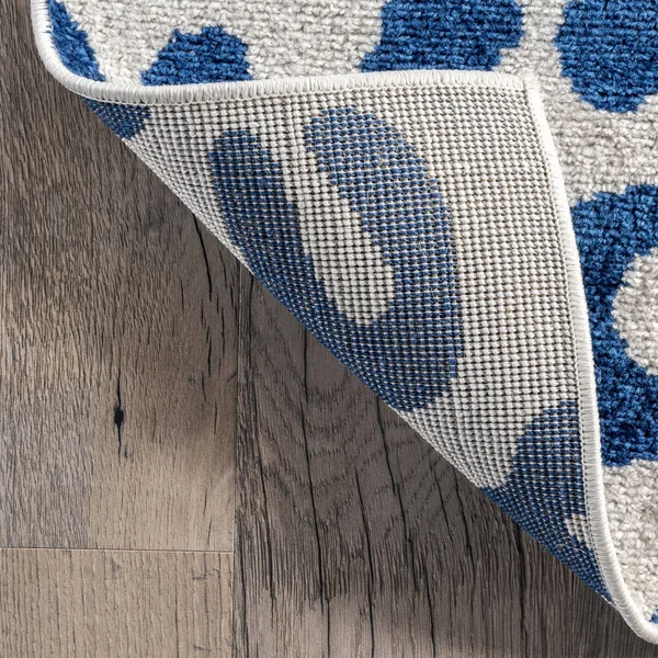 nuLOOM Leopard Print Blue 5 ft. x 7 ft. 5 in. Indoor Area Rug