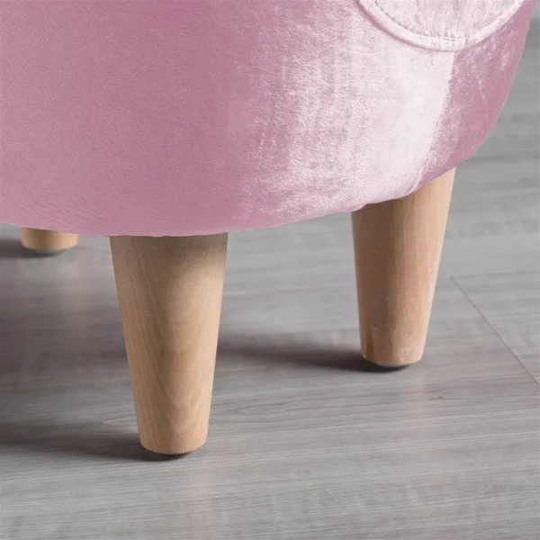 Christopher Knight Home Burton Velvet Pig Ottoman, Pink