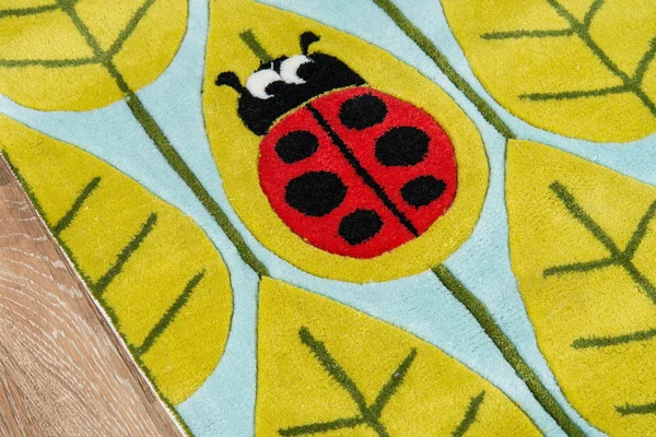 Momeni Lil Mo Whimsy Area Rug - Lady Bug Red, 5& x 7&