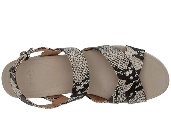 Dr. Scholl&s Scenario Women's Shoes Black/White Snake : 10 M
