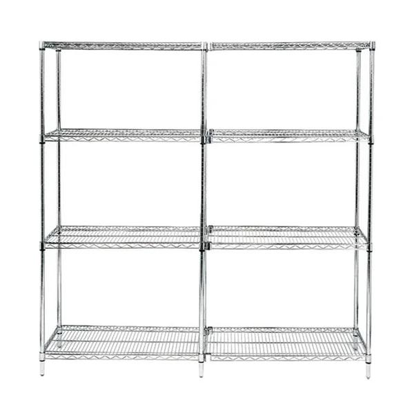 Quantum Wire 4-Shelf Starter Unit - 18x22 x 36x22 x 54x22 - Chrome