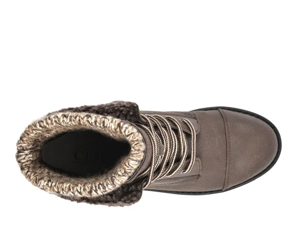 Cliffs by White Mountain Duena Women's Combat Boots, Size: 8.5 Wide, Brown