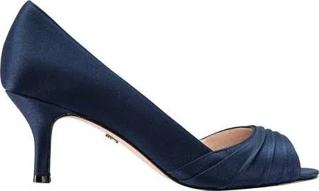 Women's Nina Chezare Open-Toe Pump, Size: 5, Blue