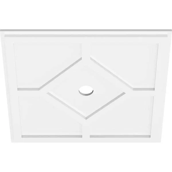 22 inchod x 2 inchid x 7 1/2 inchc x 1 inchp Embry Architectural Grade PVC Contemporary Ceiling Medallion