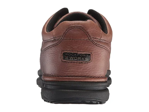 Rockport Works Men's World Tour Brown Steel Toe ESD Oxford