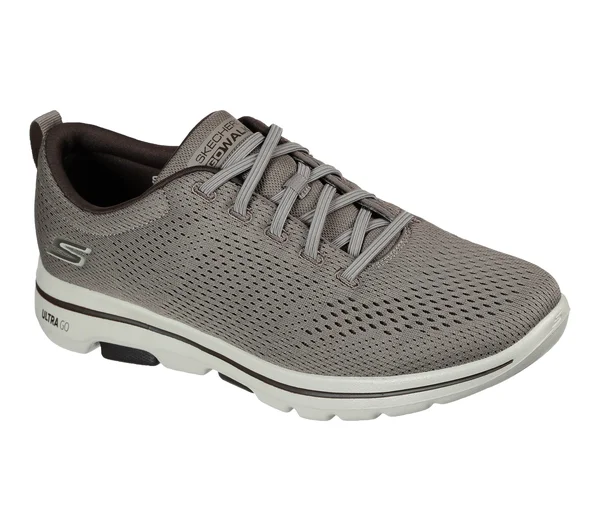 Skechers Men's GOwalk 5 - Warwick Walking Shoes - Khaki, 9.5