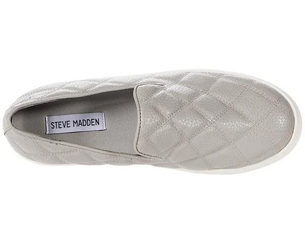 Women's Steve Madden Globe Quilted Slip-On Sneaker - Size 10 M - Grey