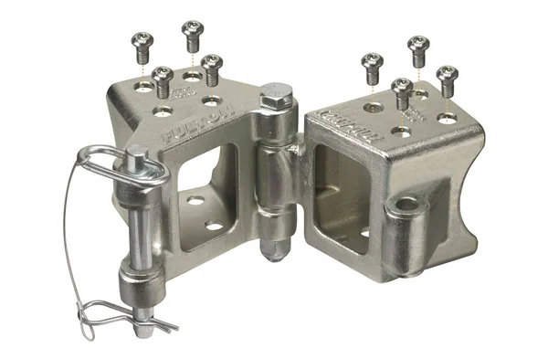 Fulton Fold-Away 3x22 x 3x22 5 - 000 lbs. Trailer Bolt-On Hinge Kit Zinc Finish- HDPB330301