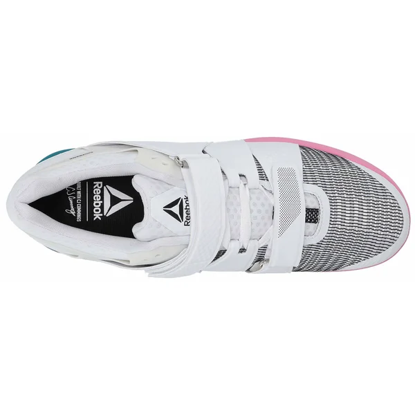 Reebok Legacylifter - White/Seaport Teal/Polished Pink, 8