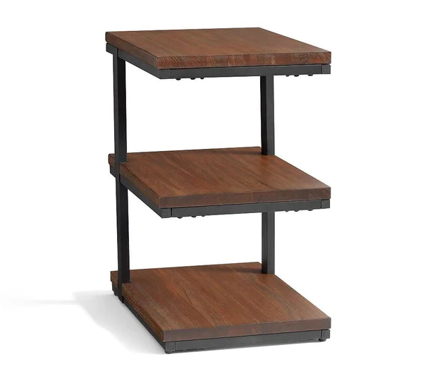 Pottery Barn Allen Wood Tiered End Table