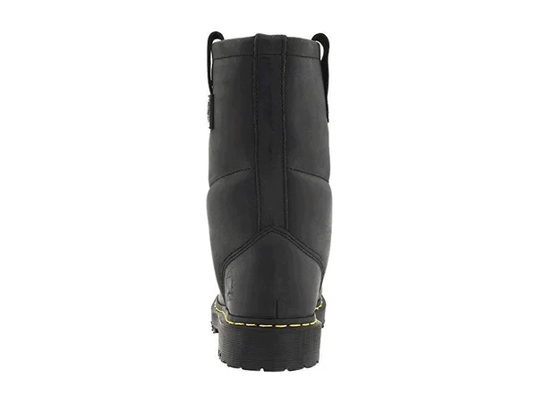Dr. Martens - Icon 2295 Greasy Leather Steel Toe Work Boots in Black, Size M 6/W 7
