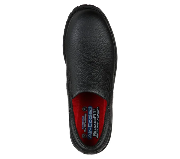 Skechers Men's Work Relaxed Fit: Cottonwood - Ekel SR Shoes - Black, 11.5