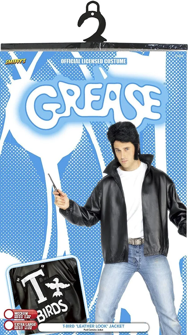 Black Men's Grease T-Birds Jacket