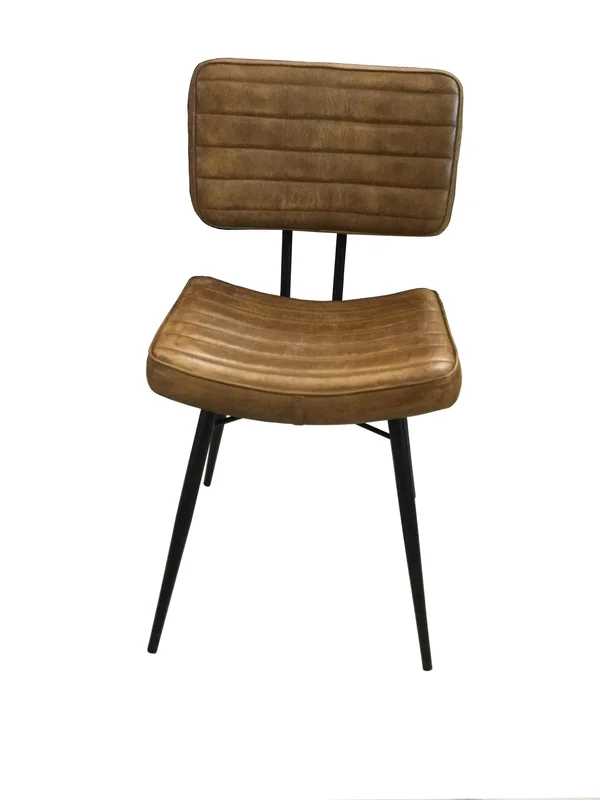 Coaster Misty Camel and Black Padded Side Chair-110642