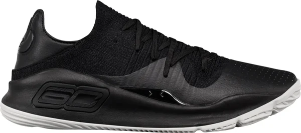 Under Armour Curry 4 Low &Black& Mens Sneakers - Size 7.5