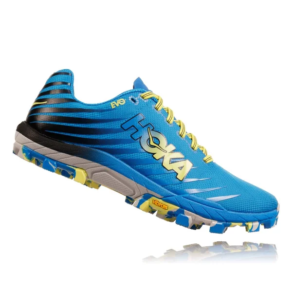 Hoka One One Evo Jawz (Cyan/Citrus) Men's Running Shoes