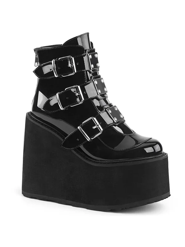 Demonia - Swing-105 12 - White Vegan Leather