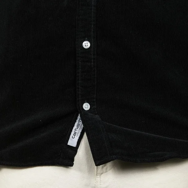 Carhartt WIP Longsleeve Madison Cord Shirt I028802 Black/Wax