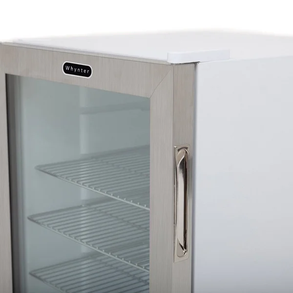 Whynter BR-091WS 90-Can Beverage Refrigerator with Lock - White