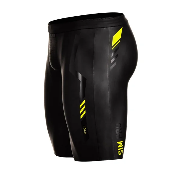 Roka Men's Sim Pro II Neoprene Shorts - Black/Acid Lime XL - Swimoutlet.com