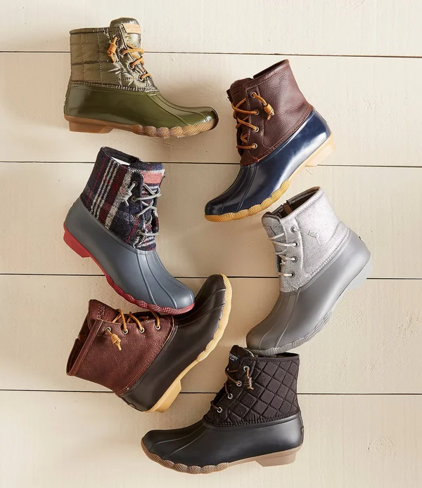 Sperry Women's Saltwater Quilted Duck Boot - Black 5