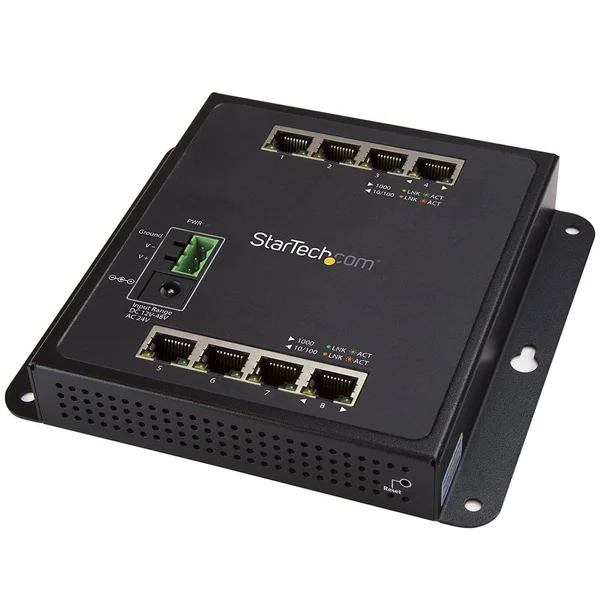 StarTech.com Industrial Gigabit PoE 4 x PoE+ 30W Power Over Ethernet GbE Layer/L2 Network -40C to +75C Managed Switch - 4 Ethern