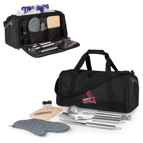 Black St. Louis Cardinals BBQ Kit Cooler