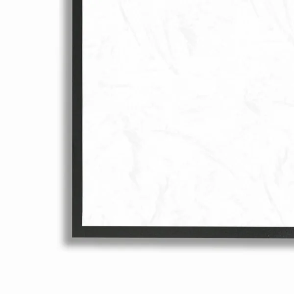 Stupell Industries Laundry Wash Dry & Fold Phrase Minimal White Black Framed Wall Art - 16 x 20