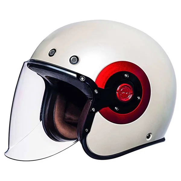 SMK Eldorado Jet Helmet, white-red, Size S