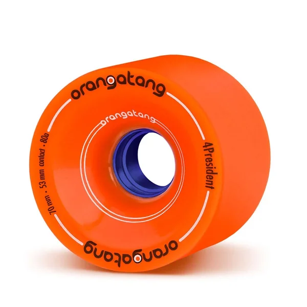 Orangatang Wheels 4 President 70 mm 80A Cruising (Orange, Set of 4)