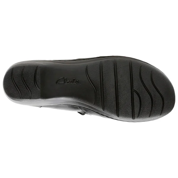 Women's Clarks Channing Essa - Size: 11, Black Leather