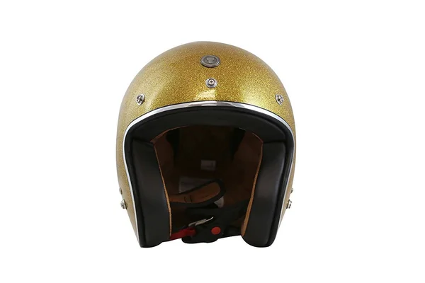Torc (T50 Route 66) 3/4 Helmet with &Super Flake& Graphic (Gold - X-Large)