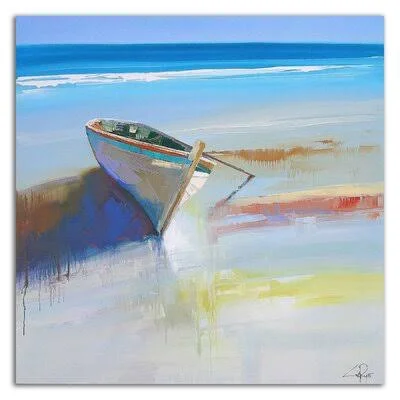 &Low Tide 2& by Craig Trewin Penny - Wrapped Canvas Painting Print Rosecliff Heights Size: 14x22 H x 14x22 W x 1.5x22 D