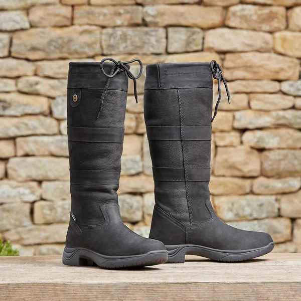 Dublin Ladies River Boots III Wide - 8, Black