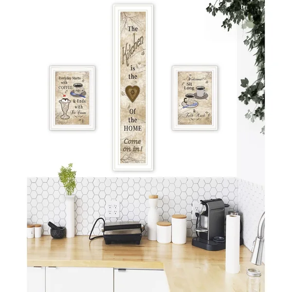 Love of Nature Kitchen by Trendy Decor4U Printed Wall Art Wood Multi-Color