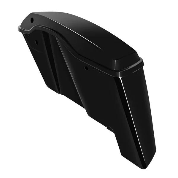 HogWorkz HW151228 Dual Blocked Extended 4x22 Stretched Vivid Black Saddlebags
