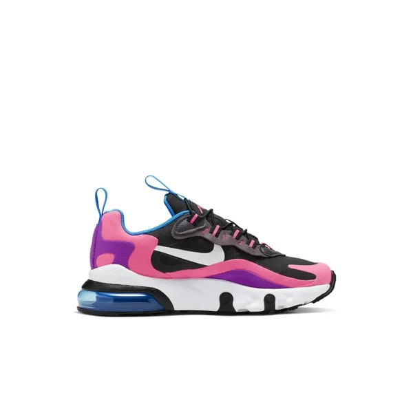 Girls Preschool - Nike Air Max 270 RT Shoes Black/White/Hyper Pink/Vivid Purple Size 13.0