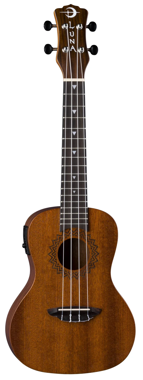 Luna Uke Vintage Mahogany Ukulele - Concert with Preamp