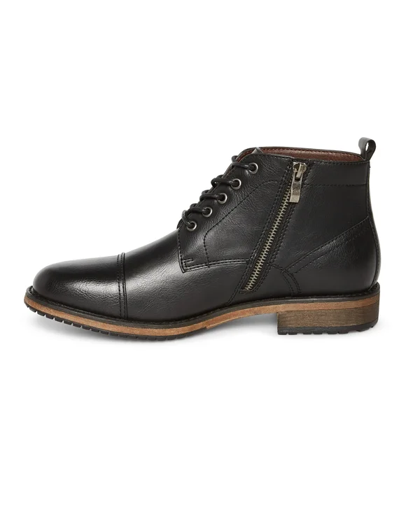 Perry Ellis Men's Manning II Boots in Black, Size 9.5, Regular
