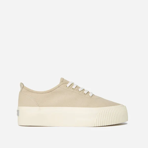 Women's Forever Platform Sneaker by Everlane in Warm Khaki, Size 9