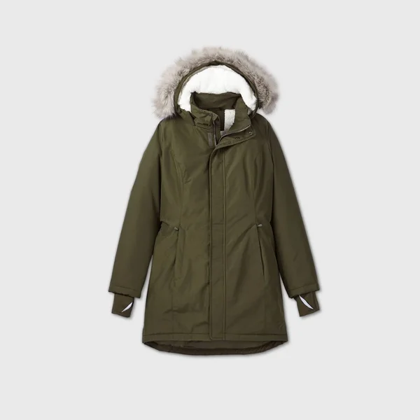 All In Motion Jackets & Coats, Women's Faux Fur Parka Jacket Green Nwt, Color: Green, Size: S, Kc022710&s Closet