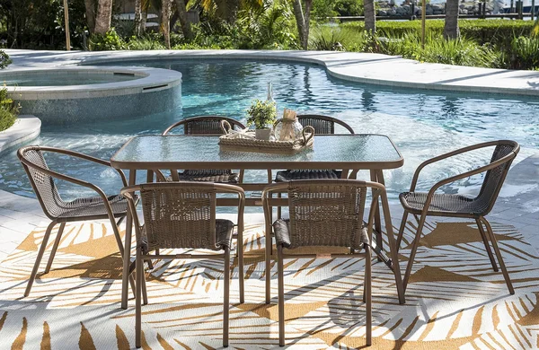 Panama Jack Cafe 7 PC Woven Dining Set