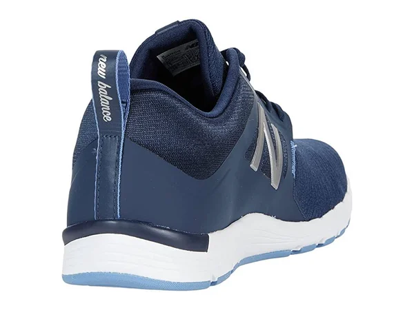 New Balance Women's 577v5 Training Shoes - Navy/Silver (Size 10)