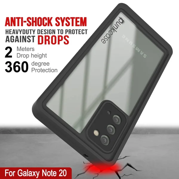 Galaxy Note 20 Case, Punkcase [Extreme Series] Armor Cover w/ Built in Screen Protector [Red] - Red