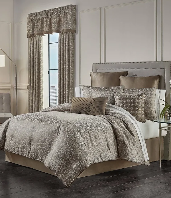 J. Queen New York Cracked Ice Comforter Set - California King, Taupe