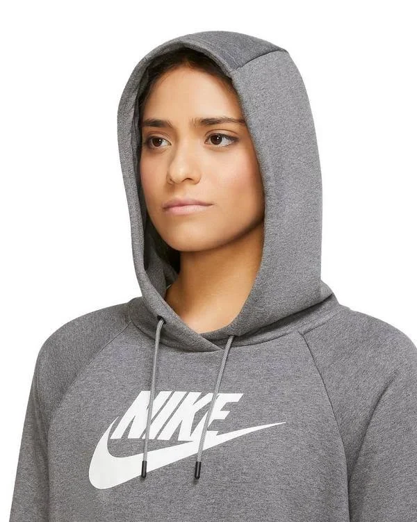 Nike Women's Sportswear Essential Hoodie (L - Grey Heather)