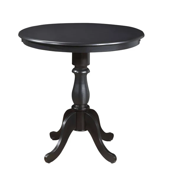 Carolina Chair & Table Fairview Antique Black 36x22 Round Pedestal Bar Table