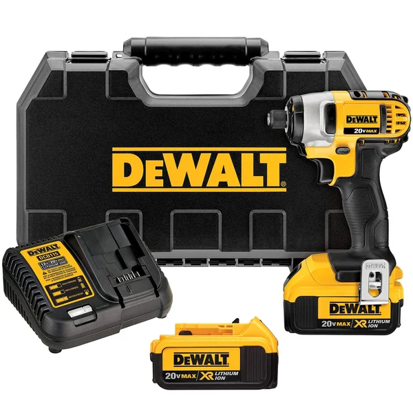 DeWalt DCF885L2 Lithium Ion 1/4x22 Impact Driver Kit, 20 V Max